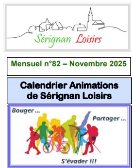 bulletin mensuel novembre 2025 Sérignan loisirs