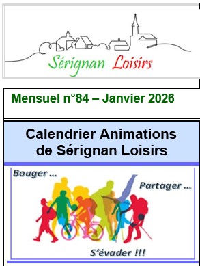 bulletin mensuel janvier 2026 pour l association de serignan loisirs